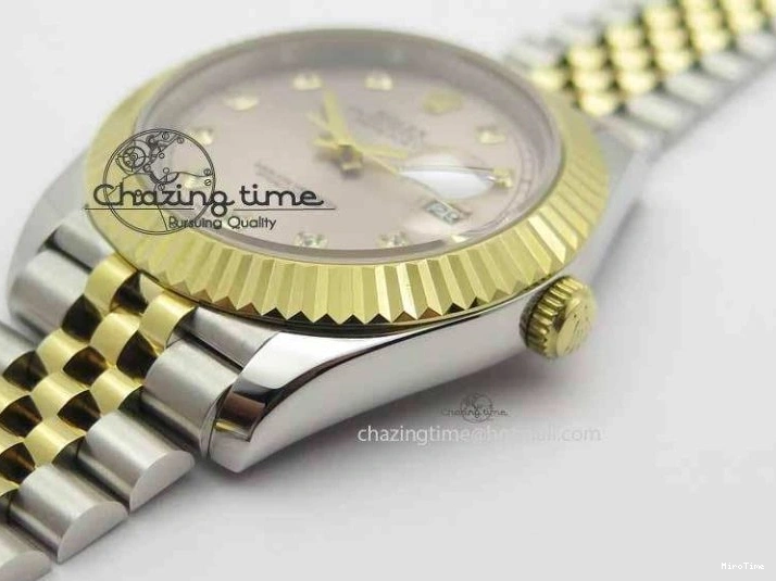 MiroTime 0501 DateJust II 41mm SS YG BP Maker Best Edition Silver Diam Dial On Jubilee Bracelet A Casual 3660